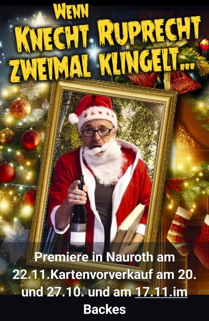 Heidenrod-Gunther Raupach läutet die Weihnachtszeit mit seinem neuen Kabarettprogramm ein. 2024 - Archiv
