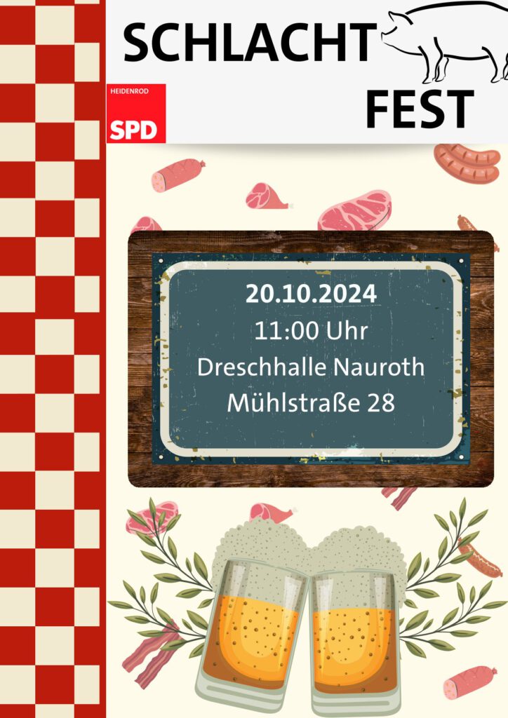 Heidenrod-Schlachtfest in der Dreschhalle Nauroth. 2024 - Archiv