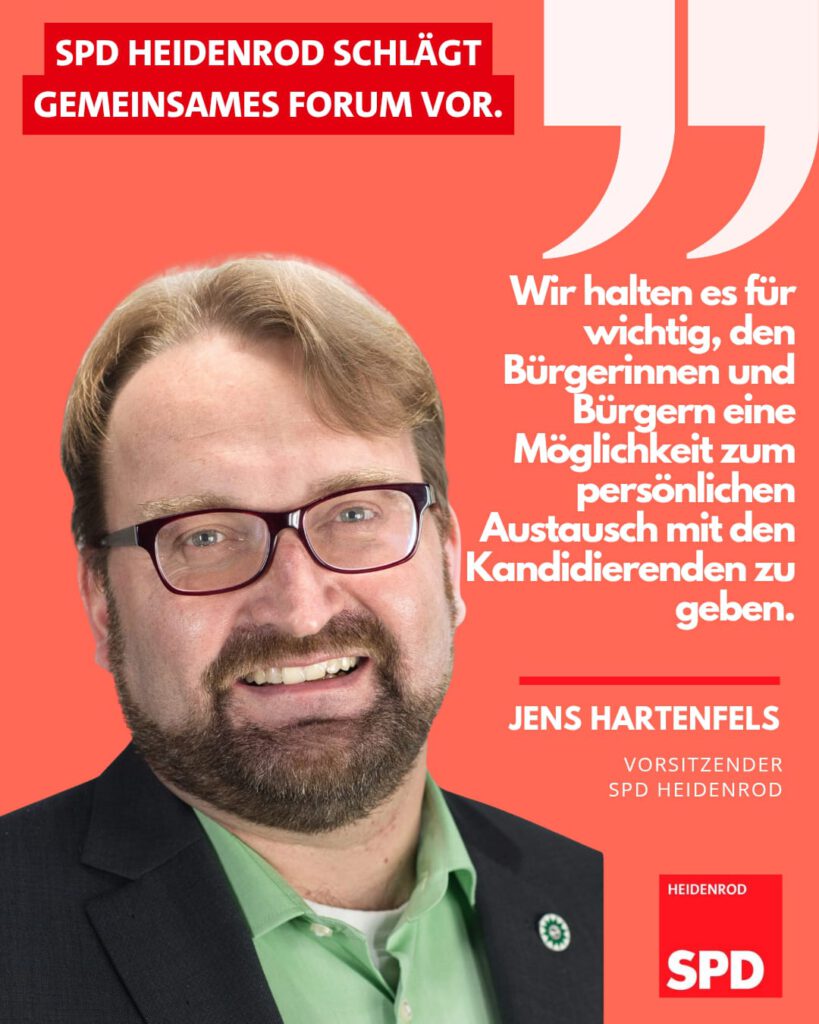 SPD Heidenrod fordert Wahlforum für Bürgermeisterwahl 2025