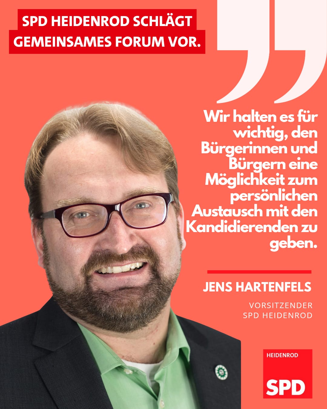 SPD Heidenrod fordert Wahlforum für Bürgermeisterwahl 2025