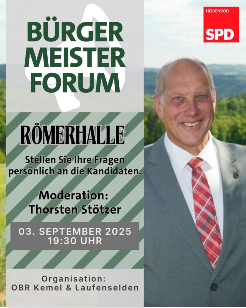 Bürgermeisterforum Heidenrod: Ihre Fragen, unsere Zukunft. 2025