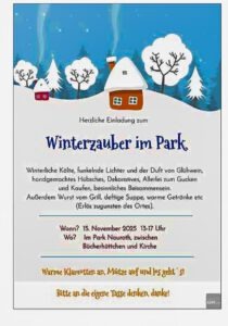 Mehr über den Artikel erfahren Lichterglanz & Glühweinduft: Naurother Winterzauber
