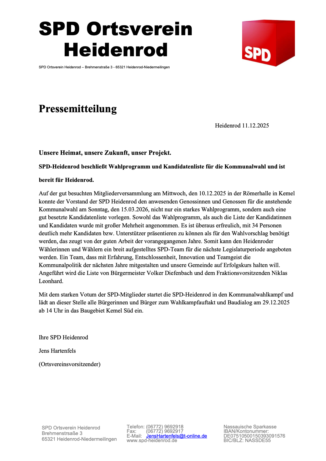 Pessemitteilung Kommunalwahlliste 2026 Final
