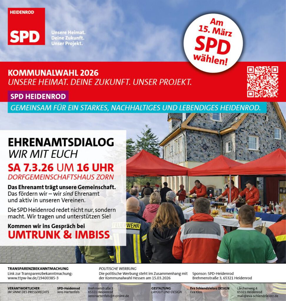 SPD Heidenrod:Ehrenamtsdialog-Wir mit euch 2026 2 spd heidenrod 2026