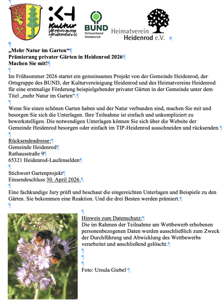 mehr natur im garten